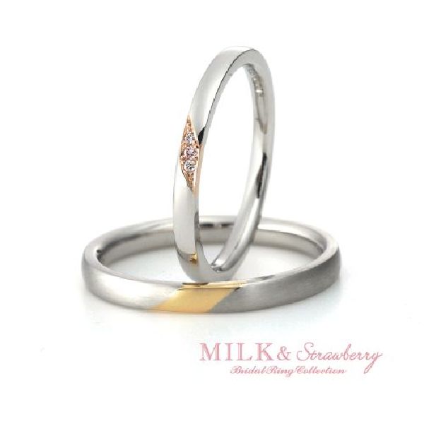 ブルべ結婚指輪姫路Milk＆Strawberry