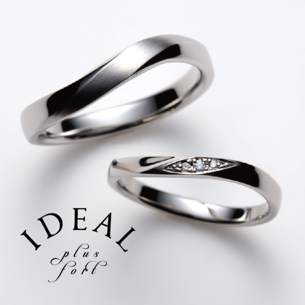 姫路でデザインが人気の結婚指輪IDEAL plus fortのギャザー