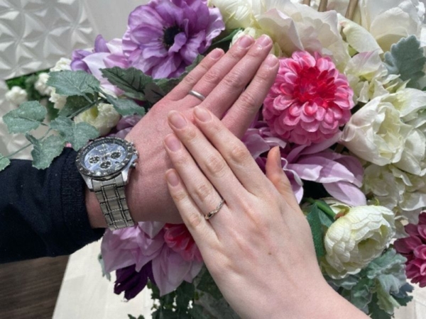 姫路市「LAZAREDIAMOND」と「LAPAGE」の結婚指輪をご成約頂きました