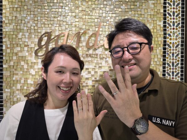神戸市長田区　三田市からご来店「katamu」の結婚指輪をご成約頂