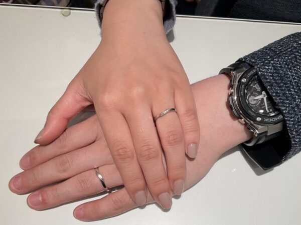 大阪府和泉市｜ロゼットの結婚指輪をご成約いただきました
