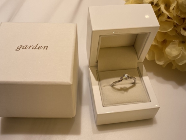 明石市　「gardenオリジナル」の婚約指輪をご成約