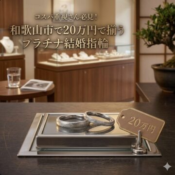 コスパ重視さん必見！和歌山市で20万円で揃うプラチナ結婚指輪特集！