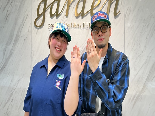 【大阪市・住之江区】TITANIOの結婚指輪をペアでご成約いただき