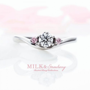 ピンクダイヤモンドの婚約指輪結婚指輪エントレデュー