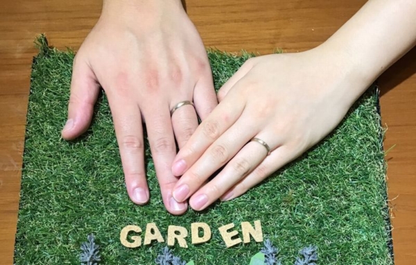 奈良県香芝市　輝彩杢目のご結婚指輪をご成約頂きました
