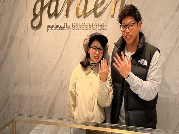 【大阪市・平野区】FISCHERの結婚指輪をペアでご成約いただきま