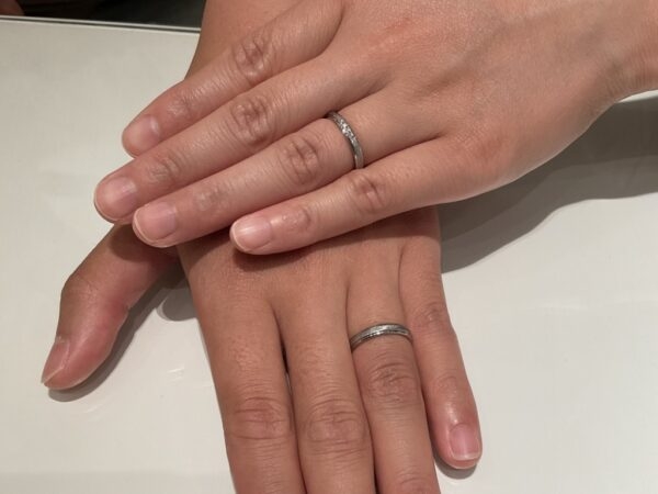 和歌山県和歌山市｜鍛造製法の結婚指輪FISCHERをご成約いただきました