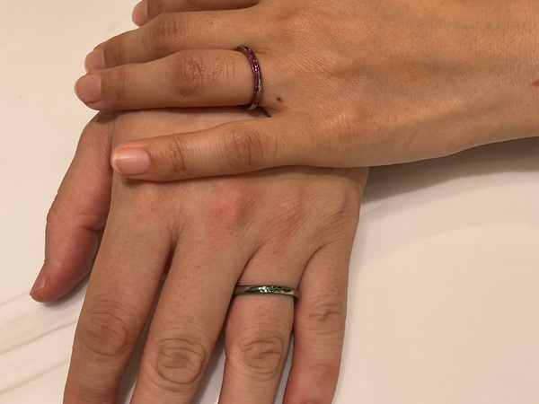 【大阪市・生野区】TITANIOの結婚指輪をペアでご成約いただきま