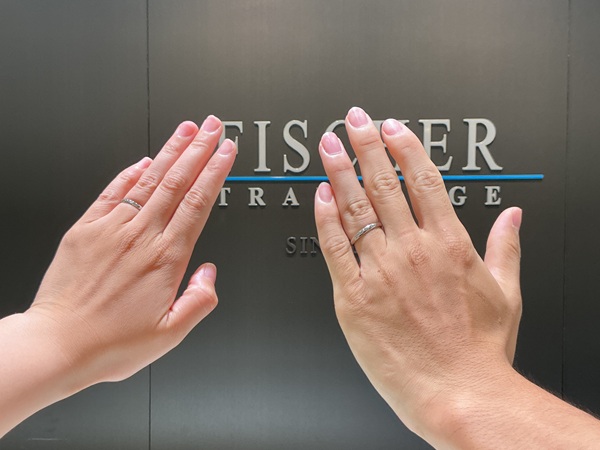 【大阪府・和泉市】FISCHERの結婚指輪をペアでご成約いただきま