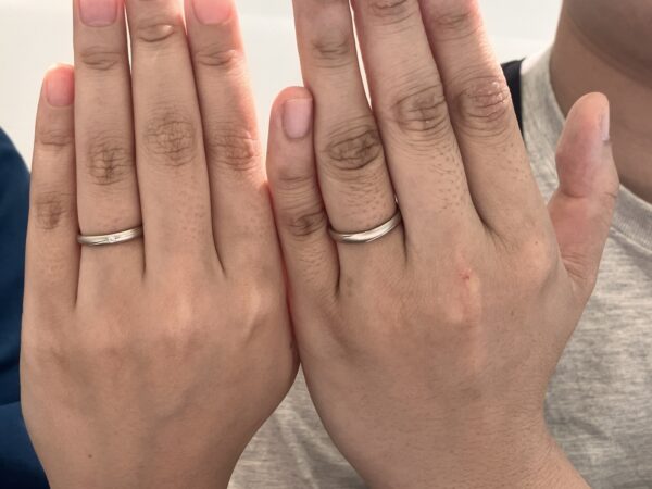 神戸市灘区よりご来店「Pilot Bridal」の結婚指輪をご成約