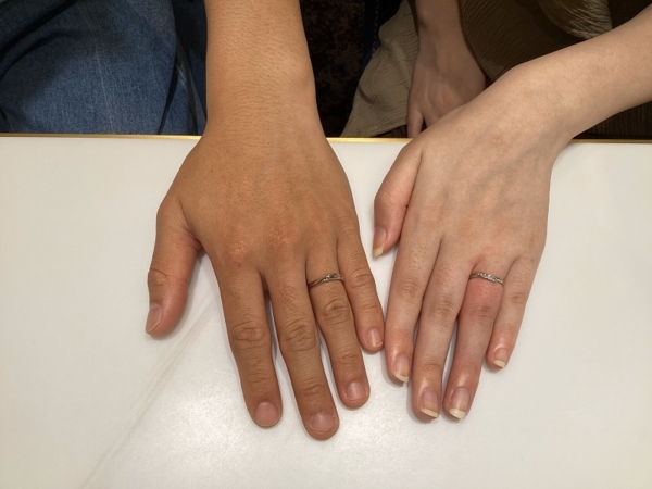 和歌山県紀の川市｜K様・K様にピンクドルフィンダイヤモンドの結婚指輪をご成約いただきました