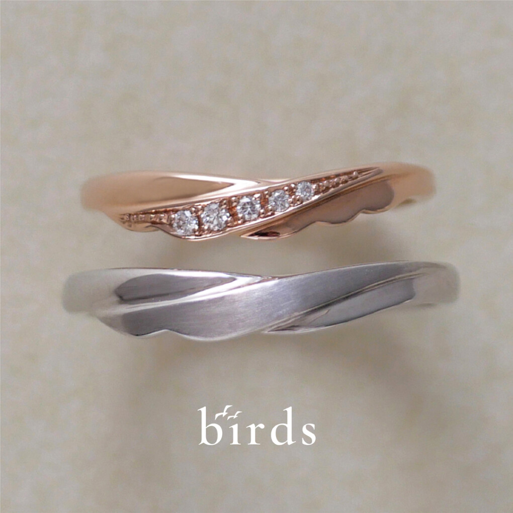 birdsの結婚指輪でtwo as one