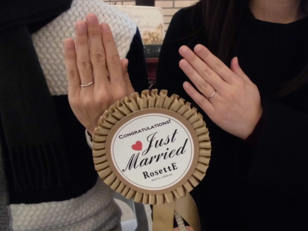 【堺市北区】ロゼットの結婚指輪