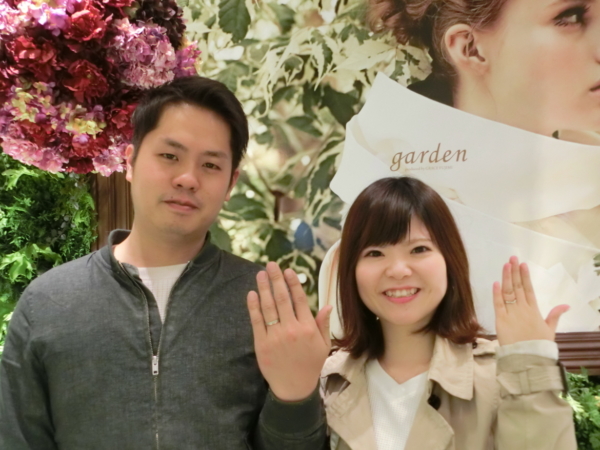 東大阪市　ご結婚指輪をご成約いただきました