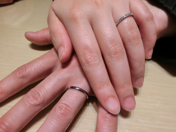 大阪市　結婚指輪をご納品致しました