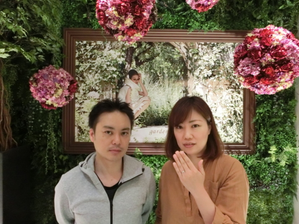 大阪市平野区　gardenオリジナルの婚約指輪