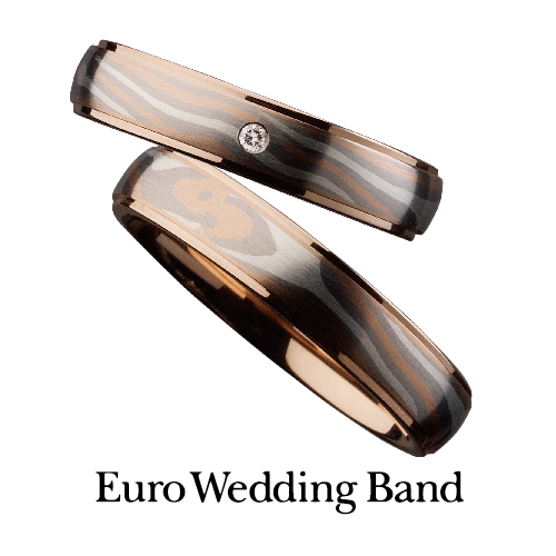心斎橋で人気外資ブランドEuro Wedding Bandの結婚指輪２