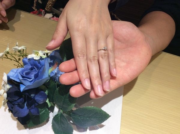 兵庫県明石市　gardenオリジナルの婚約指輪