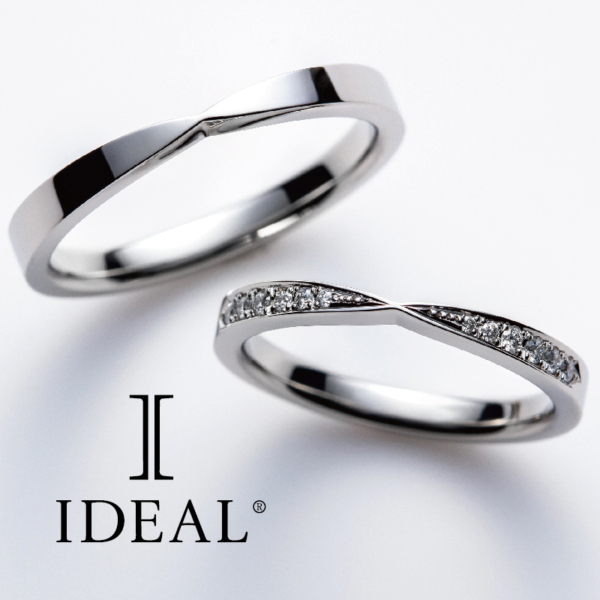 和歌山で人気な高純度プラチナの結婚指輪ブランドアイデアルプリュフォールのミニョン
