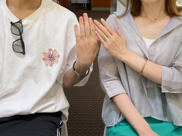 松原市 大阪市西区　おしゃれなラパージュの結婚指輪をご成約頂きました