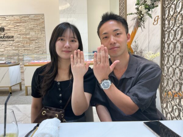 京都市東山区よりご来店 ドイツの鍛造結婚指輪ブランドでフィッシャー