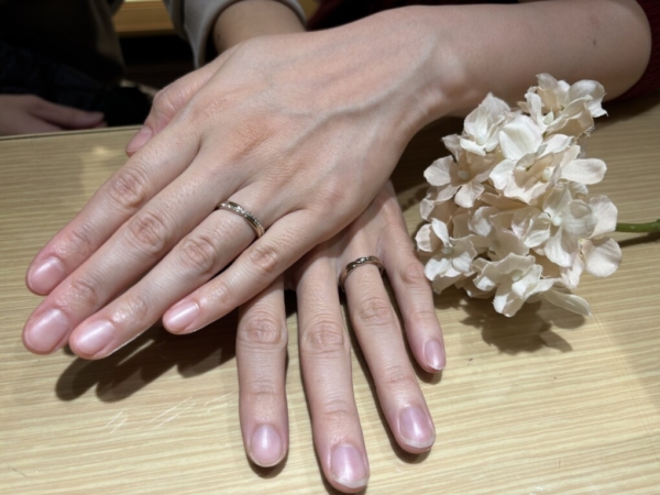 兵庫県揖保郡太子町からご来店「Katamu」の結婚指輪をご成約