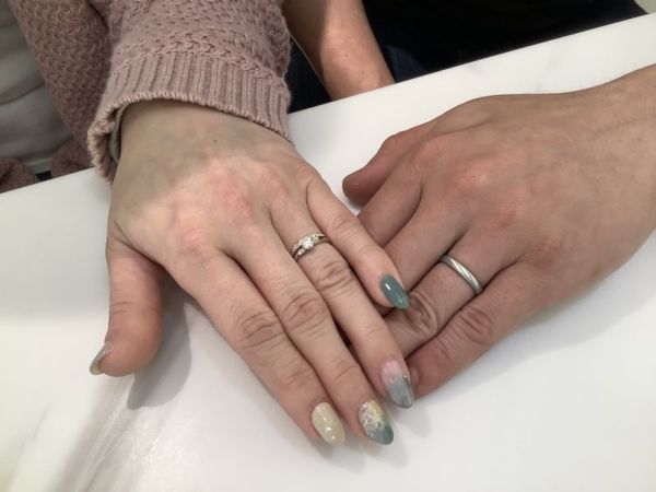 兵庫県高砂市　FICSHERとQuand de Mariageの結婚指輪をご成約頂きました。