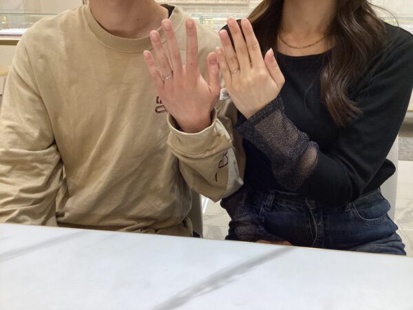 奈良県天理市 鍛造の結婚指輪でロゼットSPとアイディアルプリュフォ