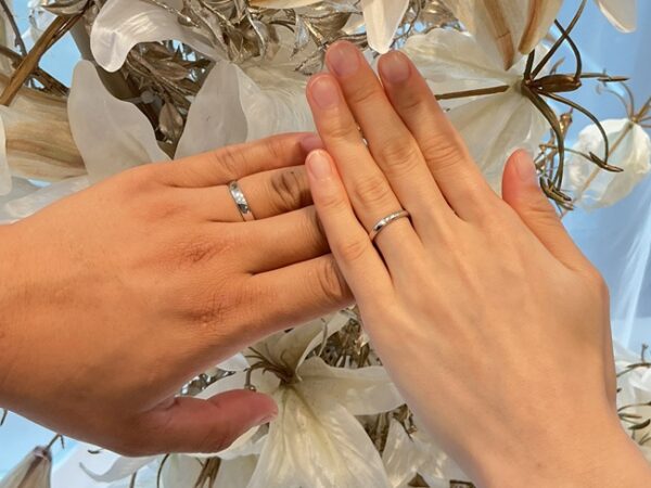 大阪府・枚方市　IDEAL plusfourの結婚指輪をペアでご成