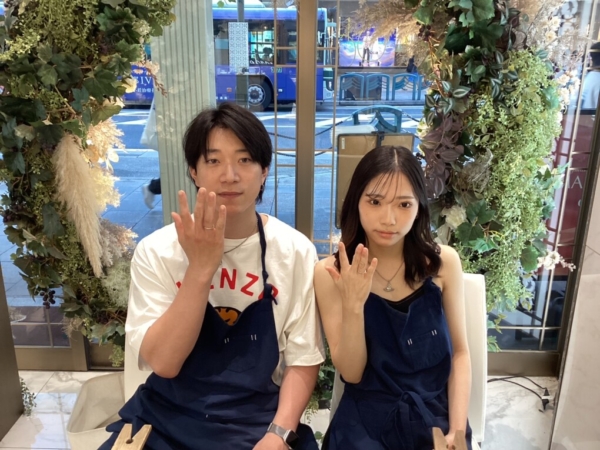 garden京都本店で専門ジュエリーショップならではの手作り指輪・