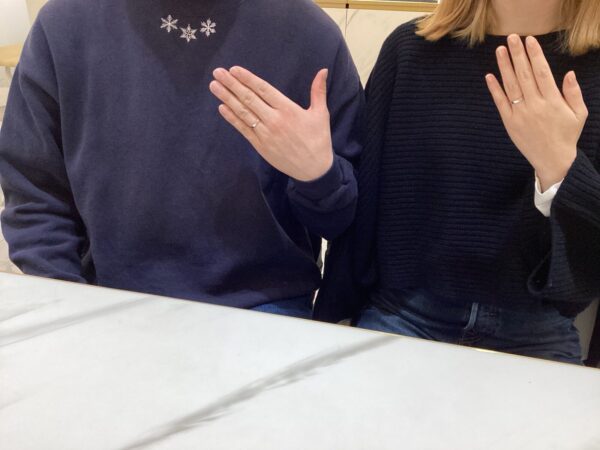 北海道・小牧市より手作り結婚指輪でgardenハンドメイドの作成を