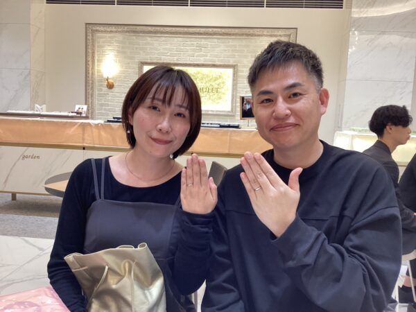 京都市山科区 結婚17周年でセカンドリングとして手作り結婚指輪を作