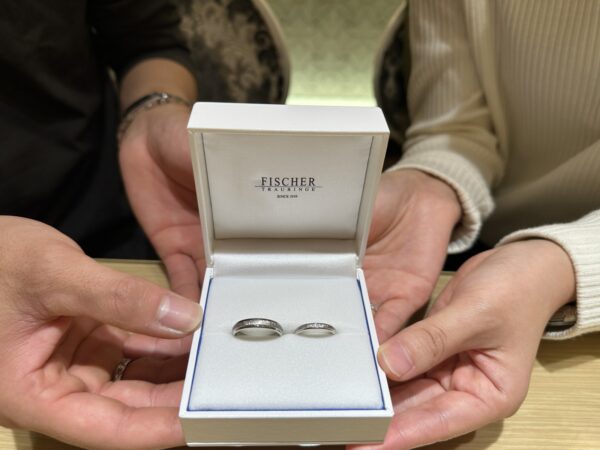 兵庫県姫路市からご来店「FISCHER」のマリッジリングをご成約頂