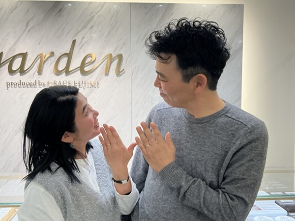 【大阪府・八尾市】insembreの結婚指輪をペアでご成約いただき