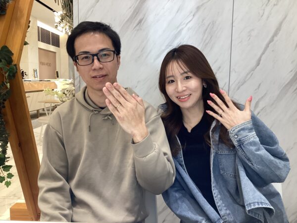 garden京都本店で鍛造ブランドでフィッシャーの結婚指輪をご成約