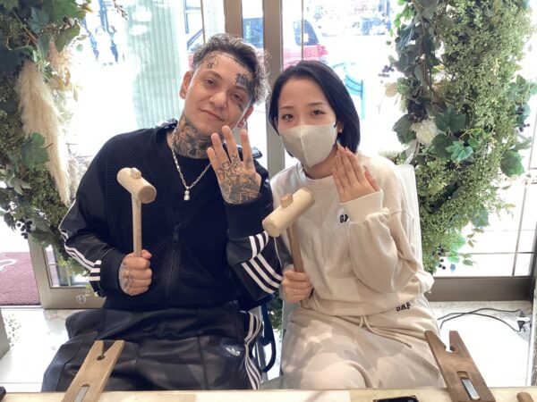 滋賀県甲賀市・大津市よりご来店 即日持ち帰りできる手作り指輪（結婚