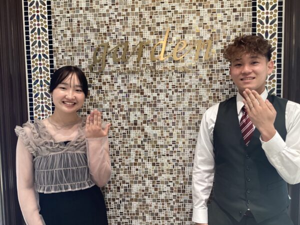 京都府長岡京市よりご来店 鍛造結婚指輪でフィッシャーとエタニティリ