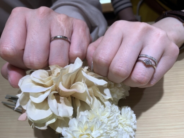 加古川市よりご来店『gardenオリジナル婚約指輪』『輝彩』をご成約頂きました。