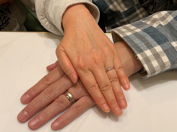 【堺市・東区】nocurの結婚指輪をペアでご成約いただきました。