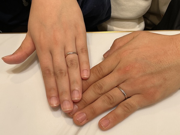 【大阪府・八尾市】nocruの結婚指輪をペアでご成約いただきました