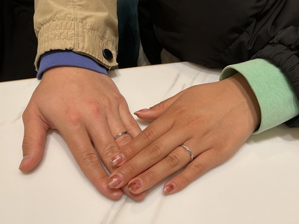 【奈良県・生駒郡三郷町】Pulitoの結婚指輪をご成約いただきまし