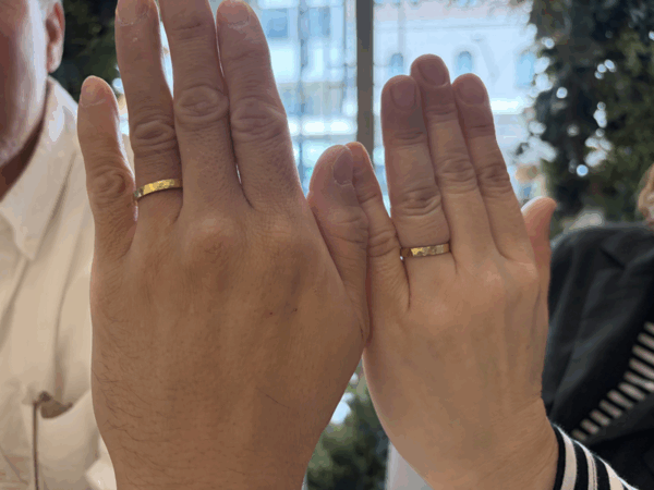 大阪府枚方市からご来店　手作り指輪（ペアリング）体験を頂きました