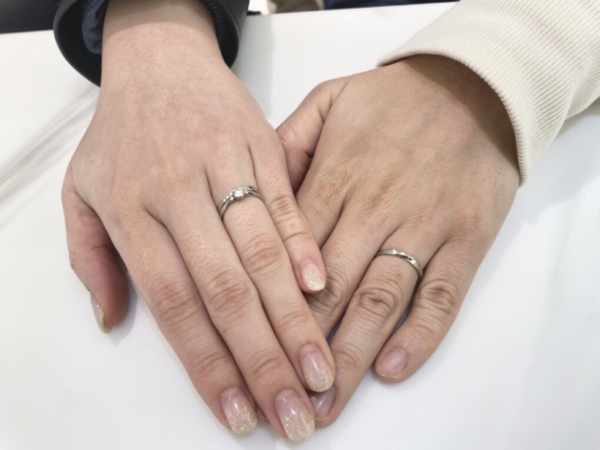 神戸市兵庫区「RosettE/SP」の結婚指輪をご成約頂きました。