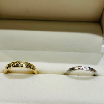 手作り結婚指輪プラチナゴールド