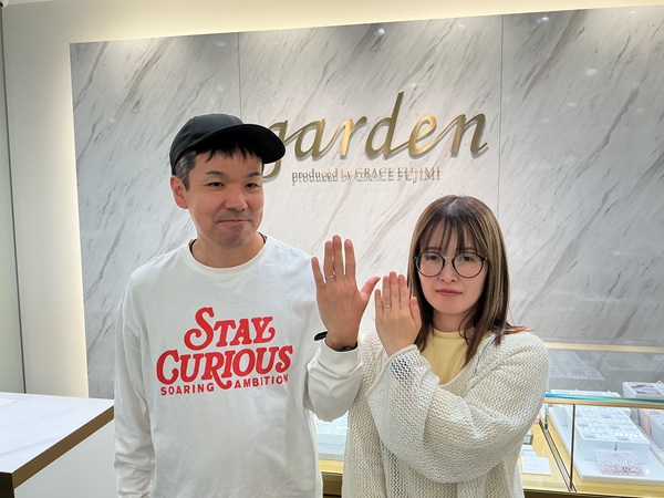 【大阪府・松原市】Tomo meの結婚指輪をペアでご成約いただきま