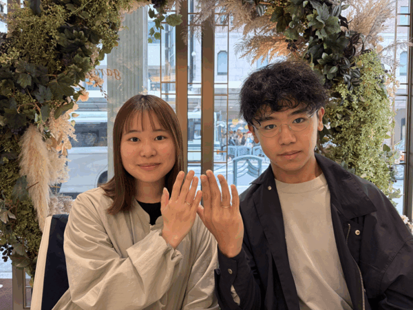 鳥取県鳥取市からご来店　手作りリング（ペアリング）体験を頂きました