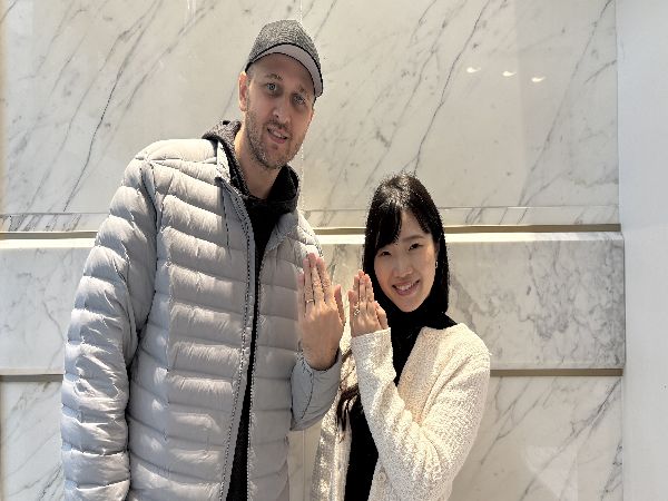 神戸市北区よりご来店「insembre」の結婚指輪をご成約いただき