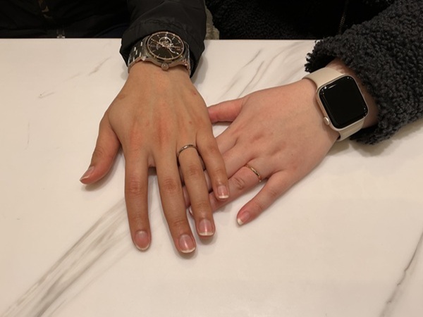 【大阪市・平野区】FISCHERの結婚指輪をペアでご成約いただきま