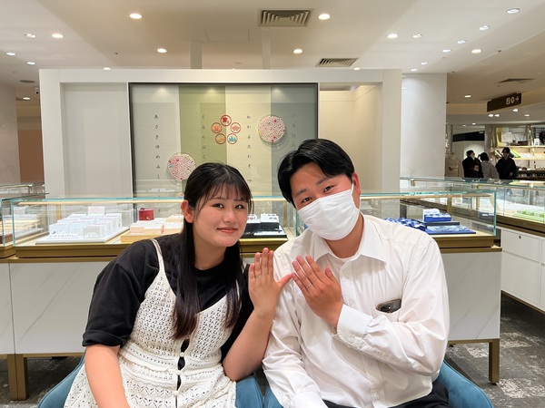 【大阪府・八尾市】Quand de Mariageの結婚指輪をペア